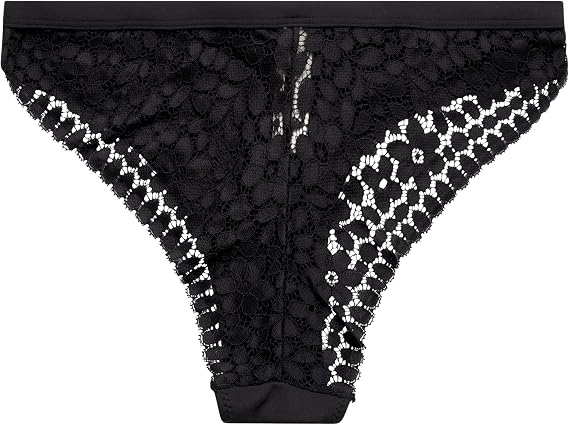 Jessica Simpson Women's Tanga Underwear - 3 Pack/6 Pack Soft Microfiber Lace Back Panties - Breathable Underwear for Women