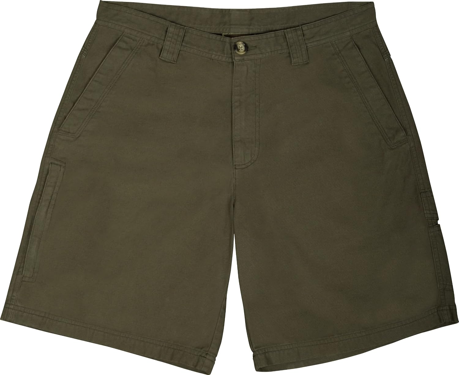 Drake Waterfowl Washed Cotton Canvas Shorts Olive 32 Waist