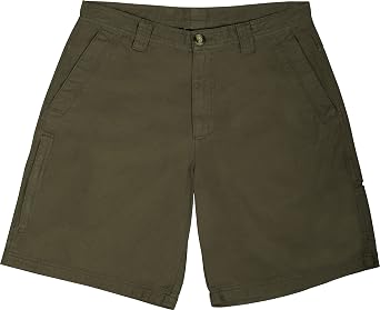 Drake Waterfowl Washed Cotton Canvas Shorts Olive 32 Waist