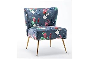 Thia Armless Floral Accent Chair