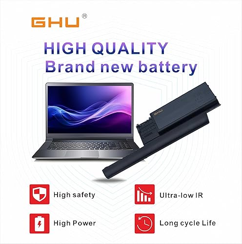 Miniatura 7 de GHU New 87 WH Battery Replacement for PC764 TC030 312-0383 TD175 Compatible with Latitude D620 620 D630 D630C D630N D631 Precision M2300 PP18L RD300