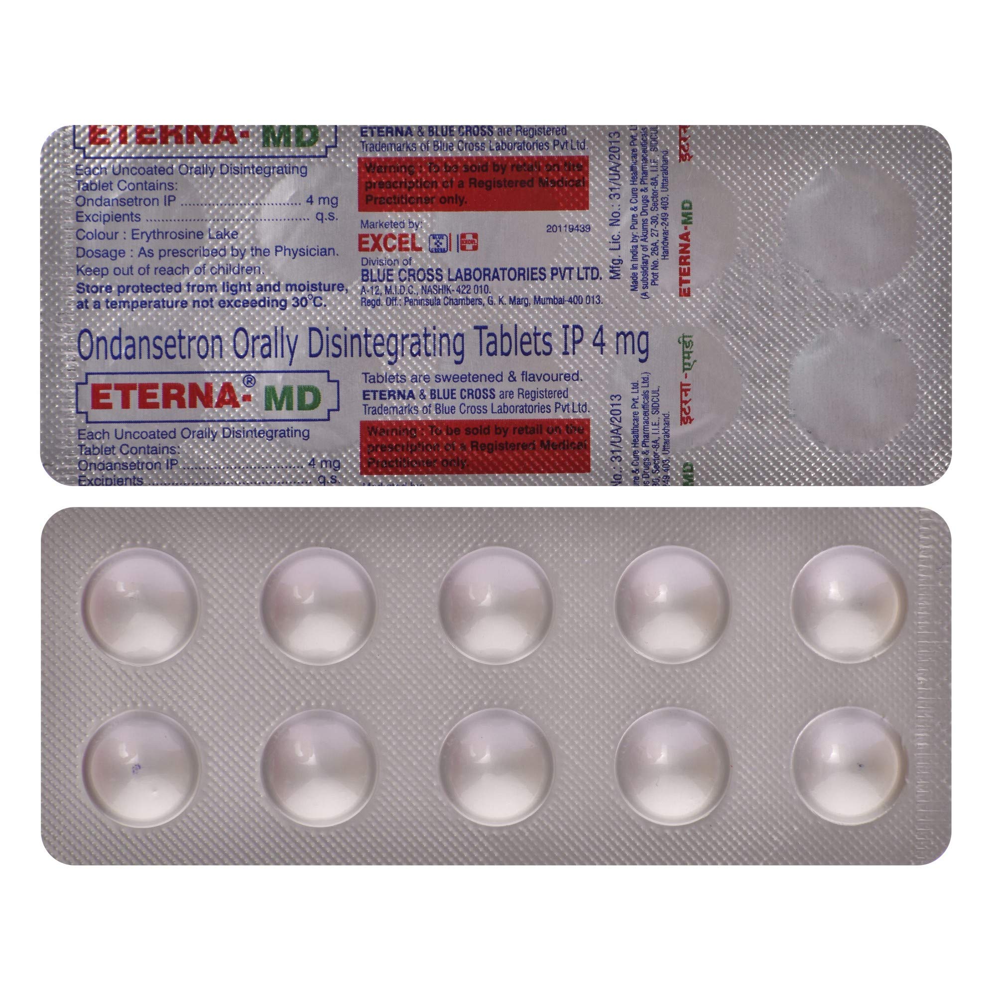 Eterna MD - Strip of 10 Tablets