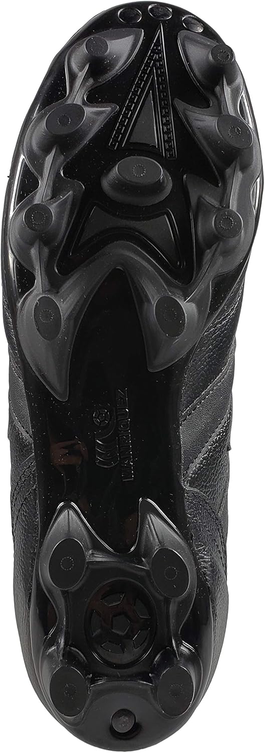 Soccer Cleats Bota Vintage Total Black Genuine Leather Adult