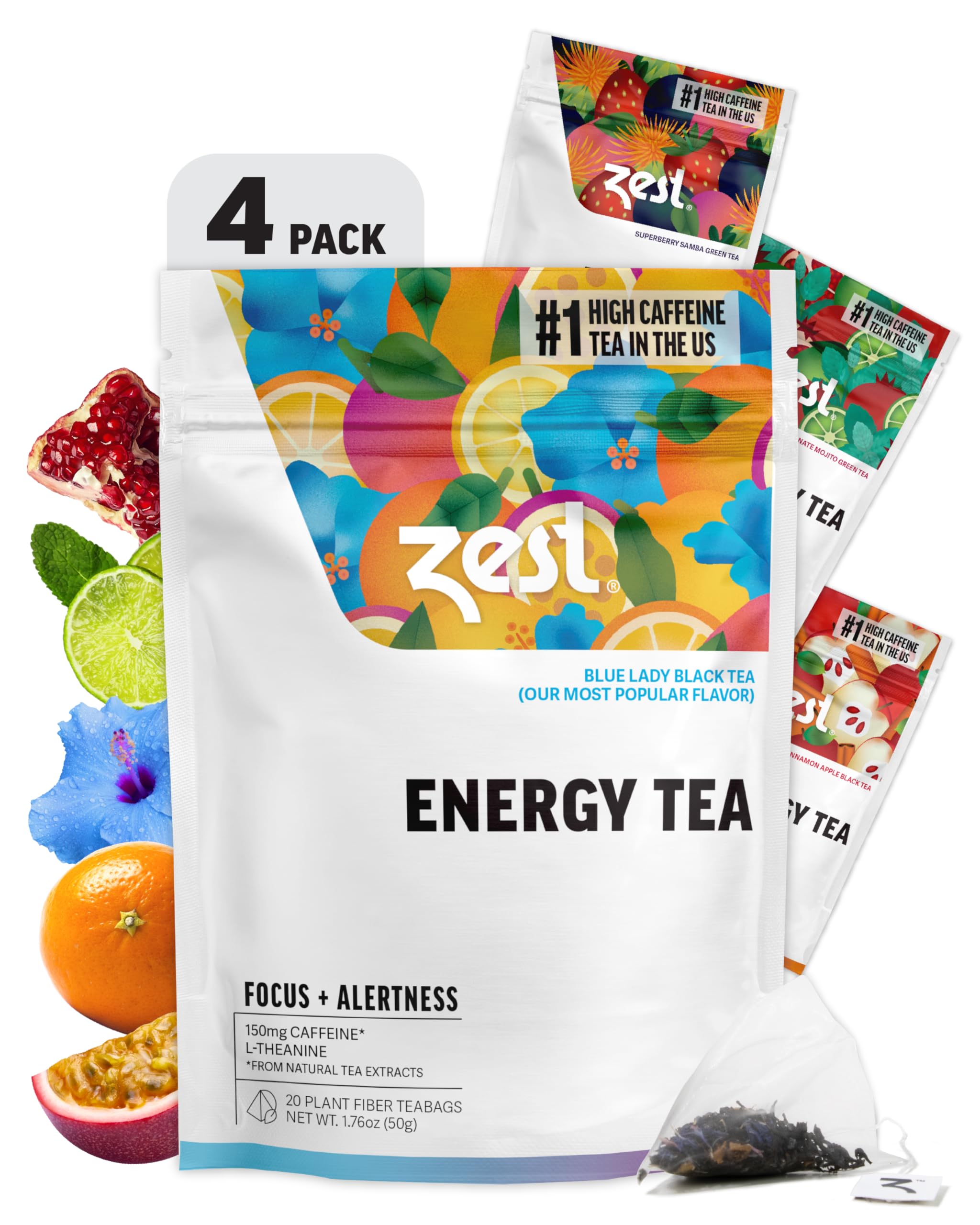 その他 teasute30 Amazon.com : Zest Energy Tea Assortment Box – High Caffeine Tea