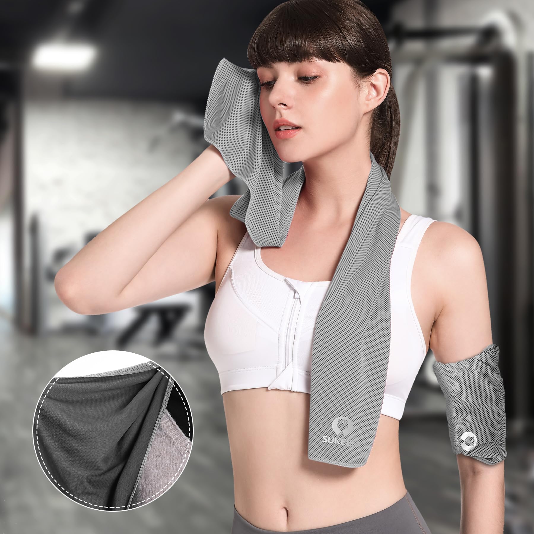 Serviette Gym Légère Compacte Serviette De Sport Microfibre Panda - Ultra Absorbante, Avec Poche Serviette Gym Légère Compacte Serviette De Sport Microfibre Panda - Ultra Absorbante, Avec Poche