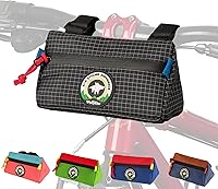 Vista 16 de Bolsa de Manillar de Bicicleta Vortika, Paquete de Cesta Frontal para Bicicleta Infantil, Bolsa para Bicicletas Impermeable, Bolsa Pequeña