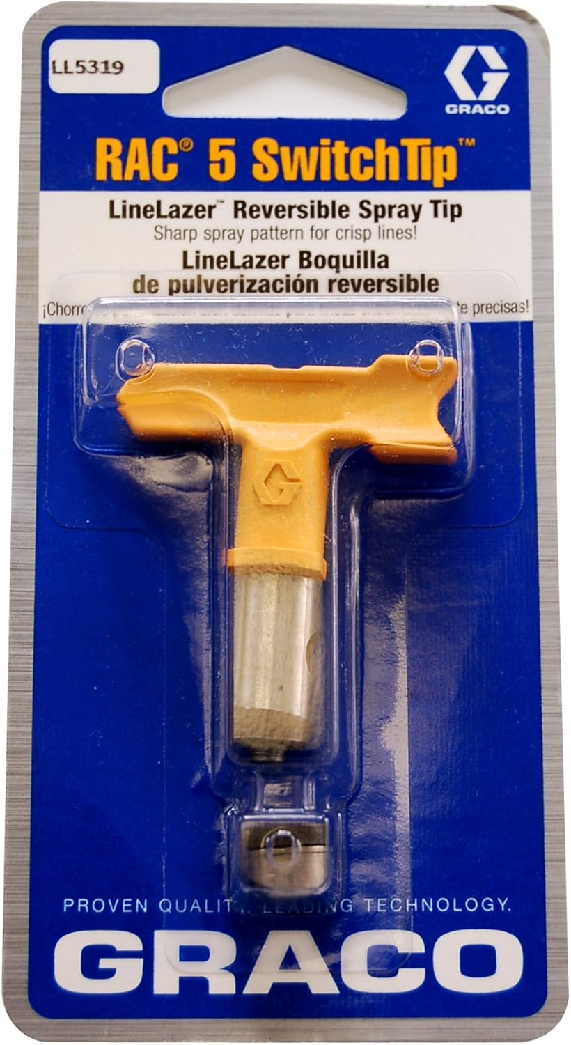Graco #LL5-319 - LineLazer RAC 5 SwitchTip - 0.019 inches (orifice size) - for 4 inch Line Width - LL5319