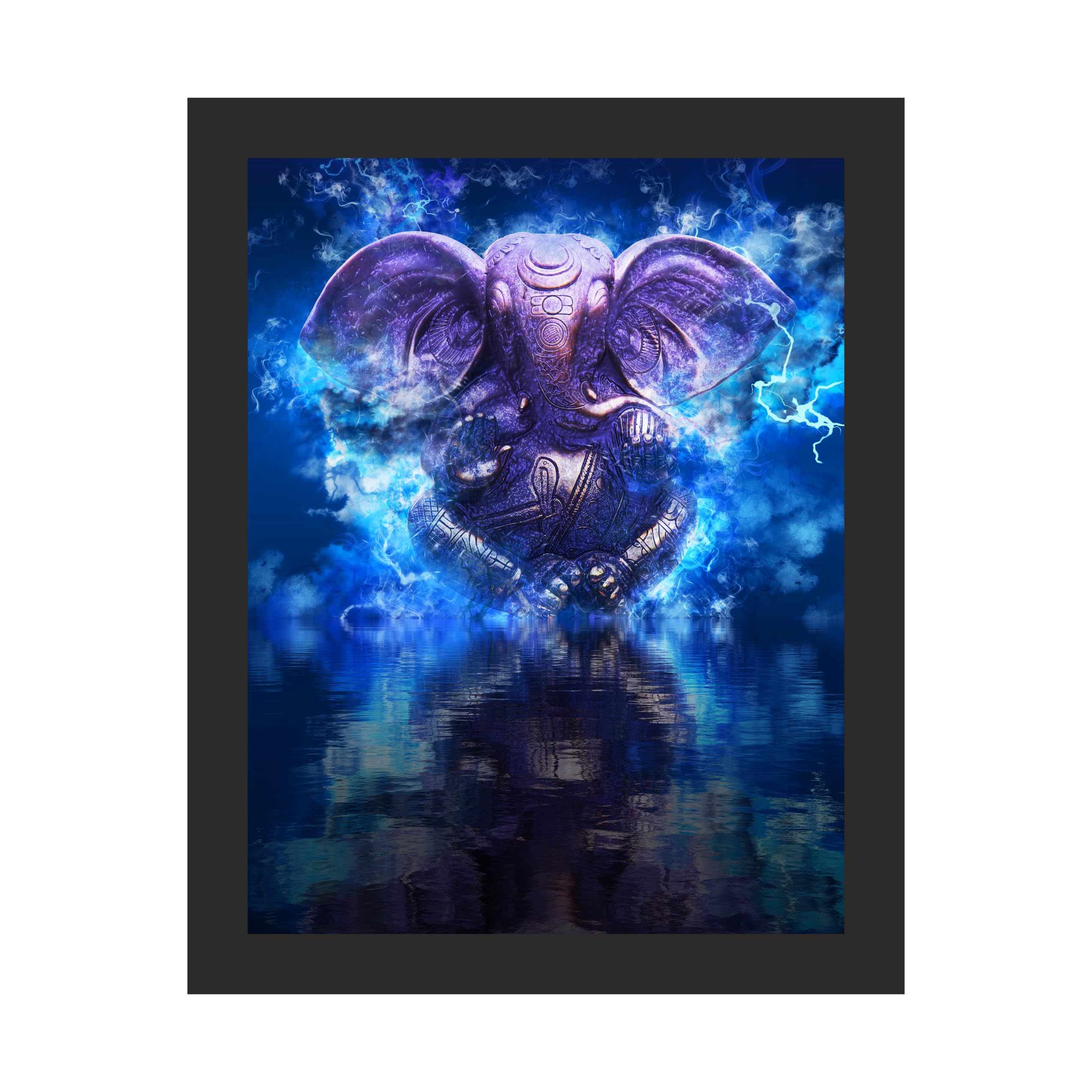 Vivid Ganesha Aura: 12x15