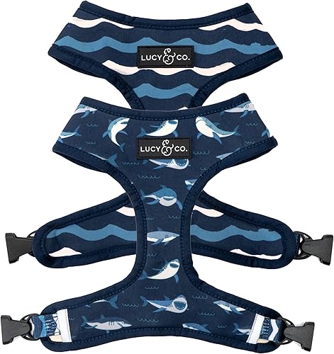 Miniatura 14 de Lucy & Co. - Arnés reversible para perros, bonito, arnés de diseño, talla XS a XL, chaleco acolchado ajustable para pasear con facilidad