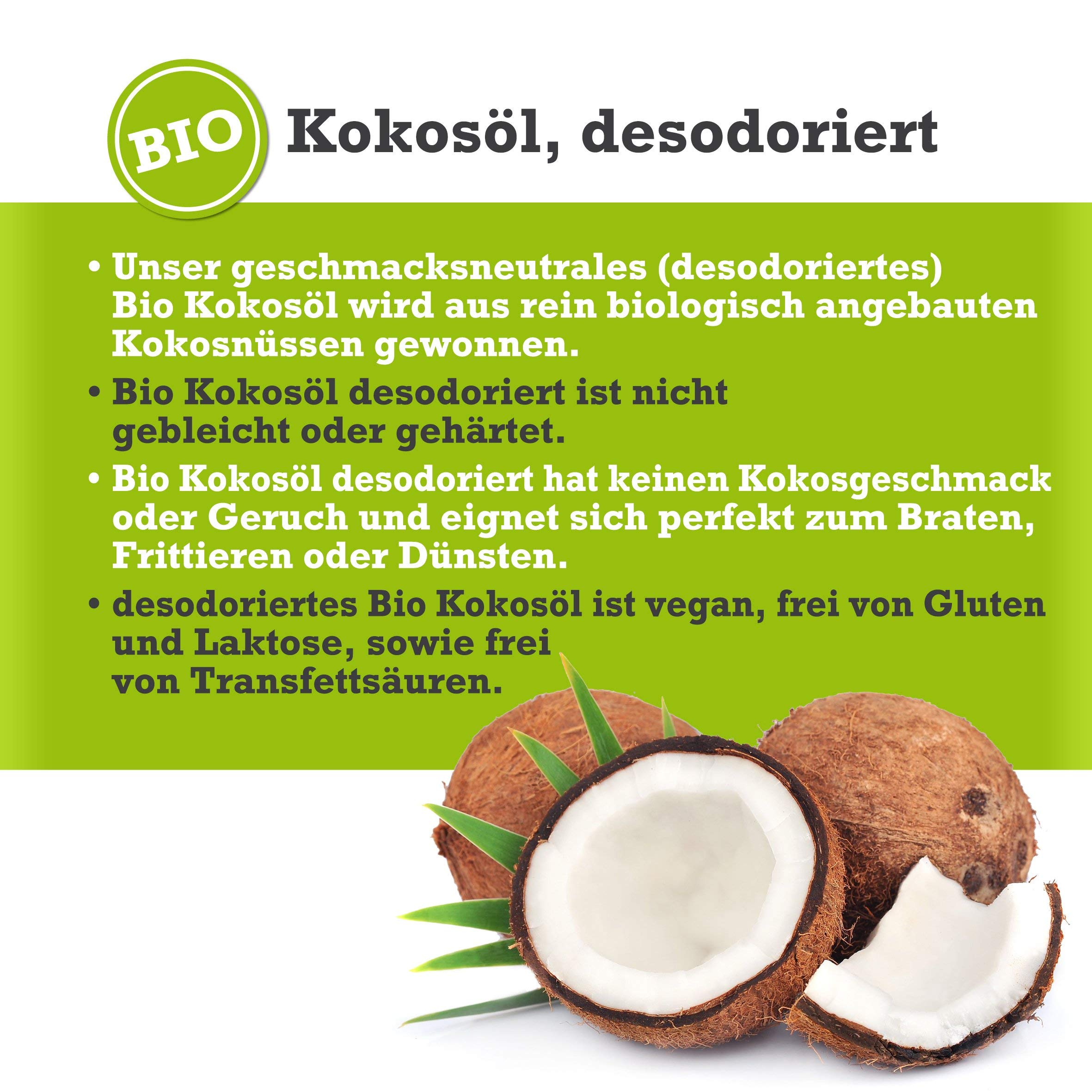 mituso Bio Kokosöl, Geschmacksneutral (desodoriert), 1er Pack (1 x 5000 ml)