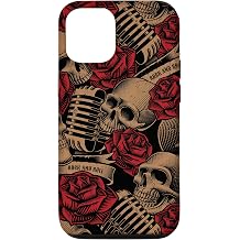 Rock'n'Roll Skulls Roses Musician Music Musical Songwriter Case for iPhone 12/12 Pro