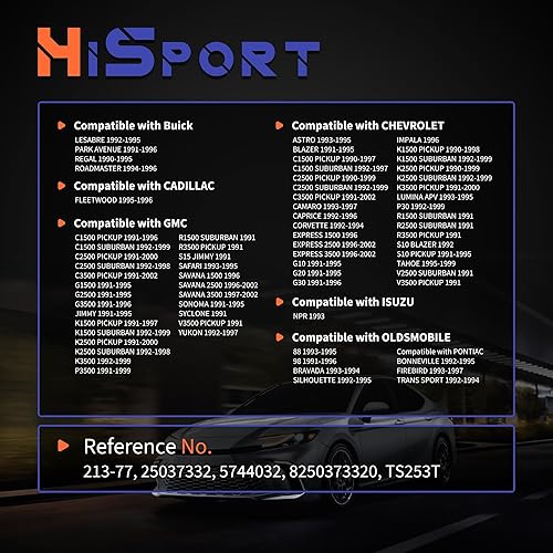 Miniatura 3 de HiSport Sensor de temperatura del refrigerante del motor  Compatible con vehículos GM Chevy C1500 K1500 Tahoe Impala Buick Regal Oldsmobile 98