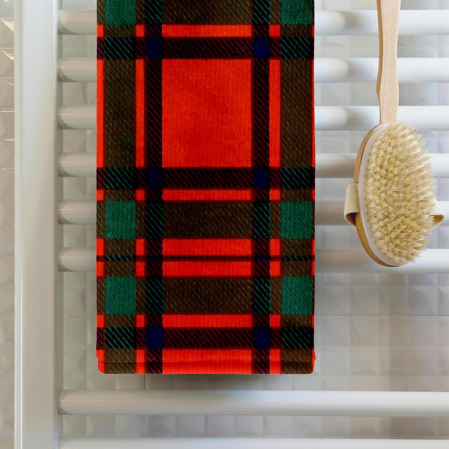 3dRose Image of Macintosh Clan Kilt Scottish Tartan Plaid Pattern 22x30 Bath Hand Pool Towel