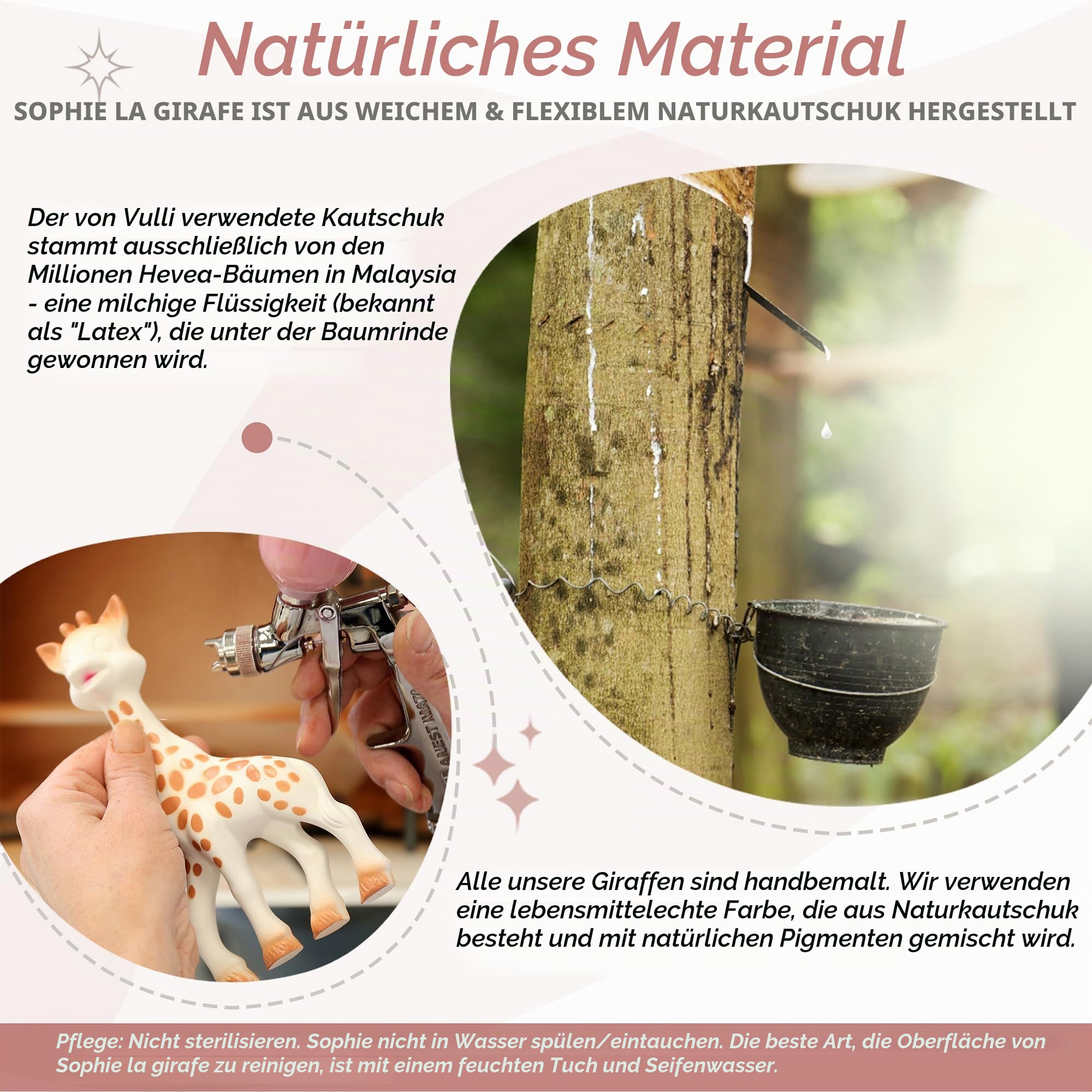 Sophie la Girafe Sophiesticated Baby-Geburtsset für Babys ab der Geburt | Spielzeug und multifunktionale Windel | 100% Naturkautschuk | personalisierbare Geschenktasche und -karte | Geschenkidee