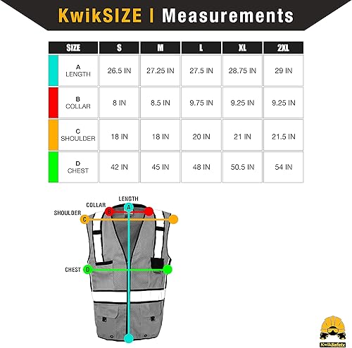 Miniatura 6 de KwikSafety - Charlotte, NC - Chaleco de seguridad RoadBOSS Econ & Premium probado por ANSI OSHA