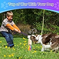 Vista 24 de Juguetes de cuerda para perros, juguete de cuerda para perro casi indestructible con chirrido fuerte, juguete interactivo ideal para entrenamiento