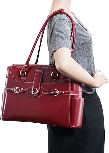 Miniatura 6 de McKlein 15" Leather Ladies' Laptop Briefcase- WILLOW SPRINGS