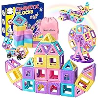 Costruzioni Magnetiche 90 Pezzi Blocchi Magnetici per Bambini 3+ Anni costruzione