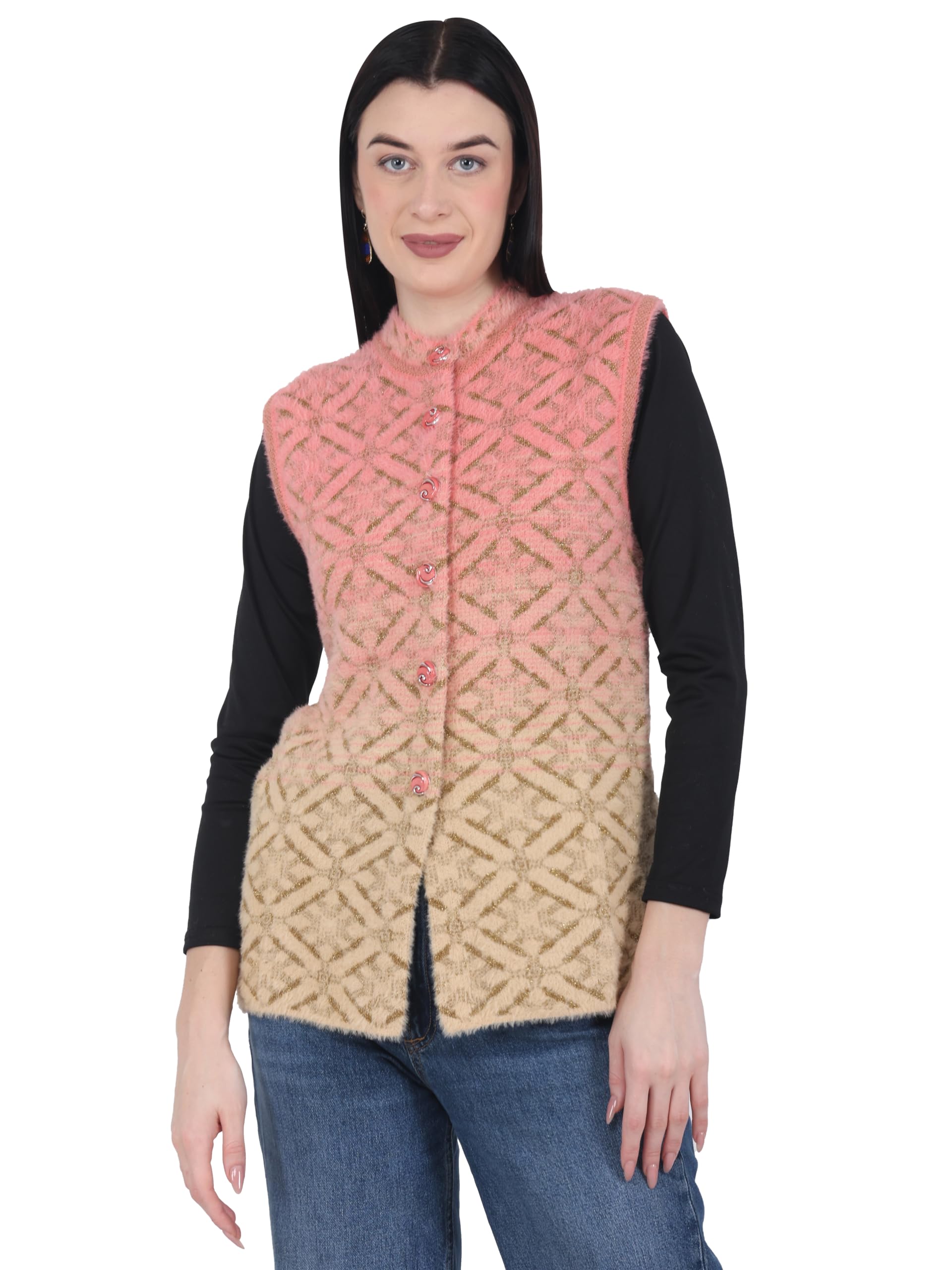 chatanya Womens Sleeveless Winter wear Cardigan Sweater-picture-25