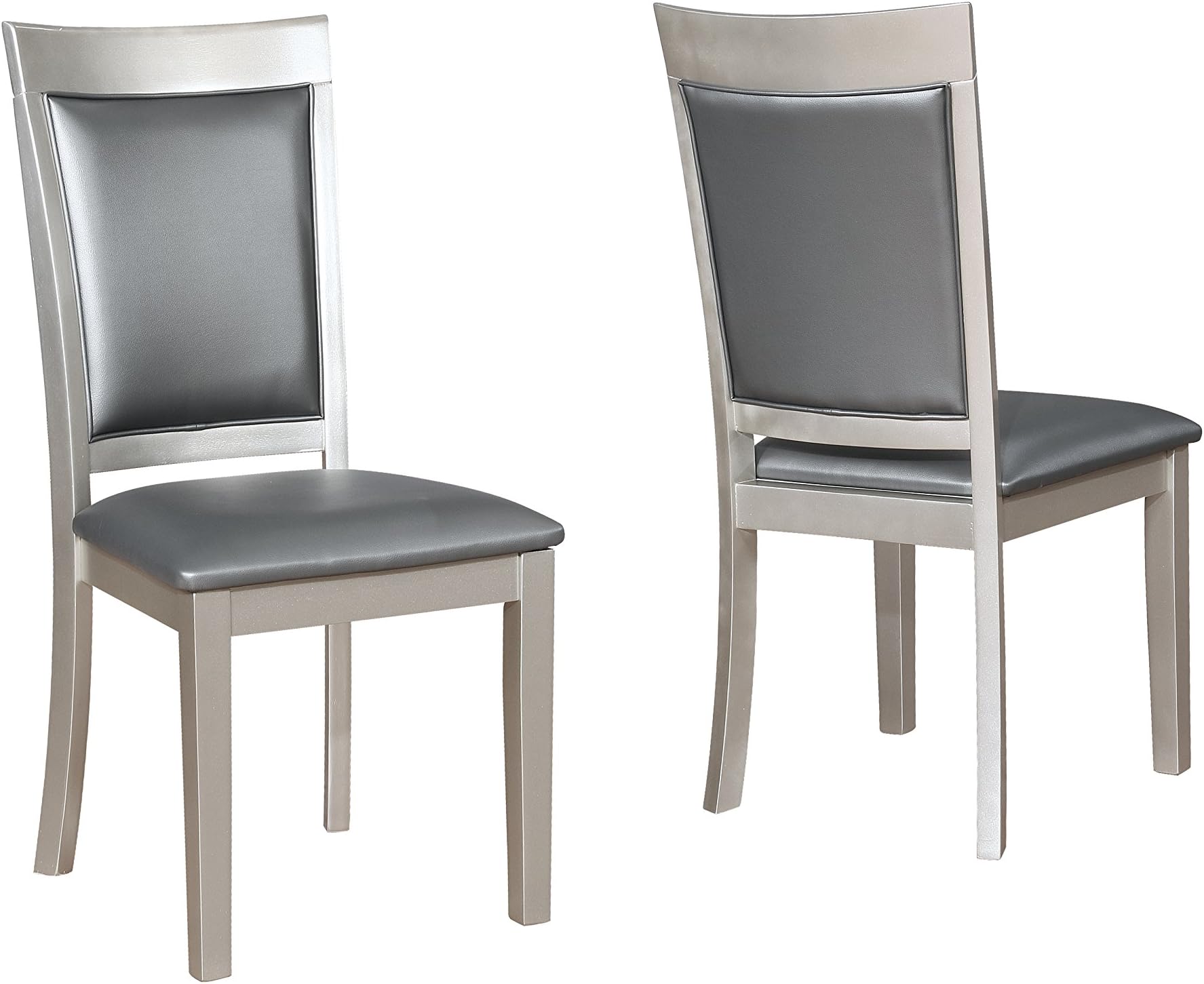 Roundhill Furniture Avignor Contemporary Simplicity Dining Chair, Set of 2