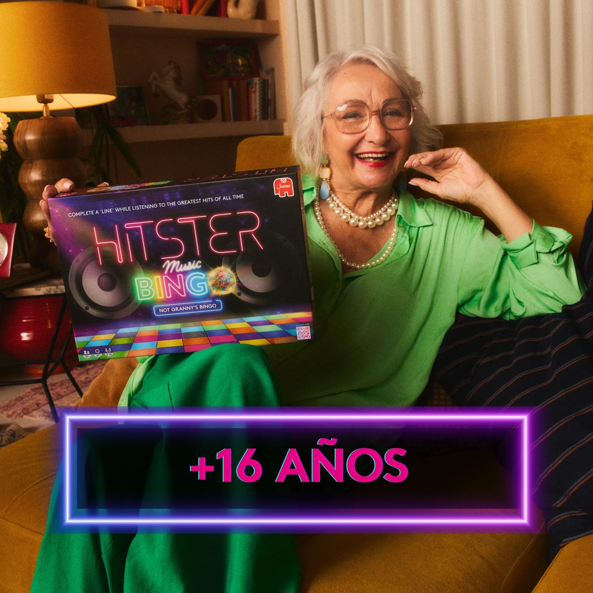 Hitster Bingo Music - Juegos de Mesa para Adultos, Juego Bingo Musical, Juego de Fiesta, de 2 a 10 Jugadores, diversión con Amigos y Familia, Español (ES)