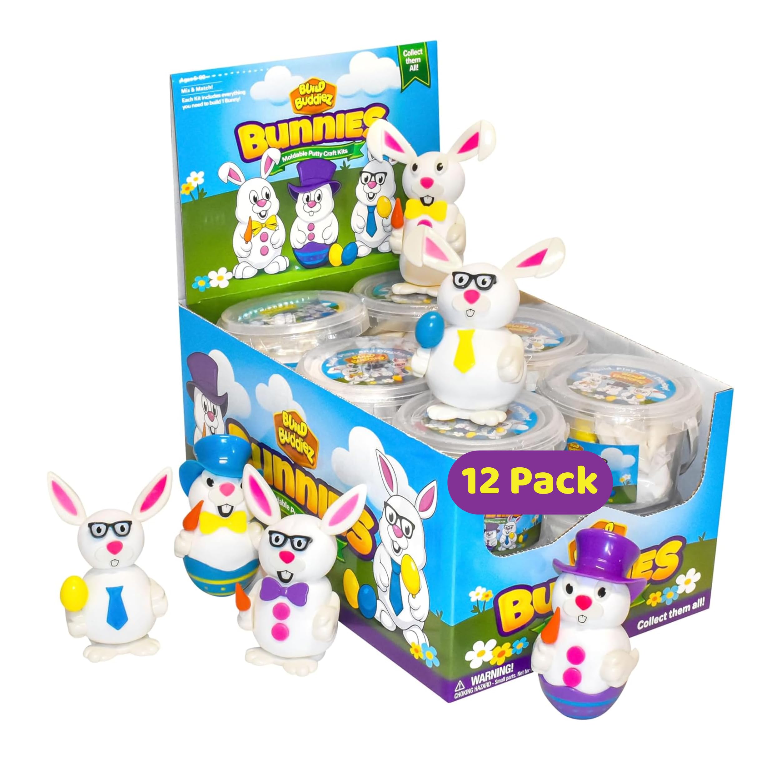 Amazon.com: Build Buddiez DIY Bunnies Craft Kit – 12 Pack Party