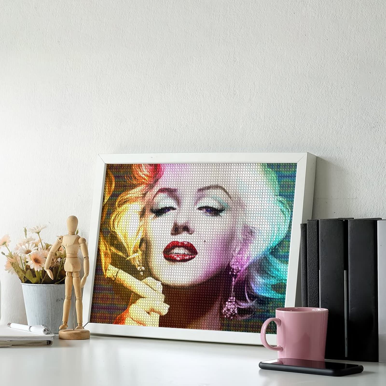 Amazon | ダイヤモンドアート マリリン モンロー DIYダイヤモンド絵画