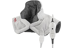 Sunbeam 22" x 19" Contoured Heating Pad for Warm Neck & Shoulder Pain Relief