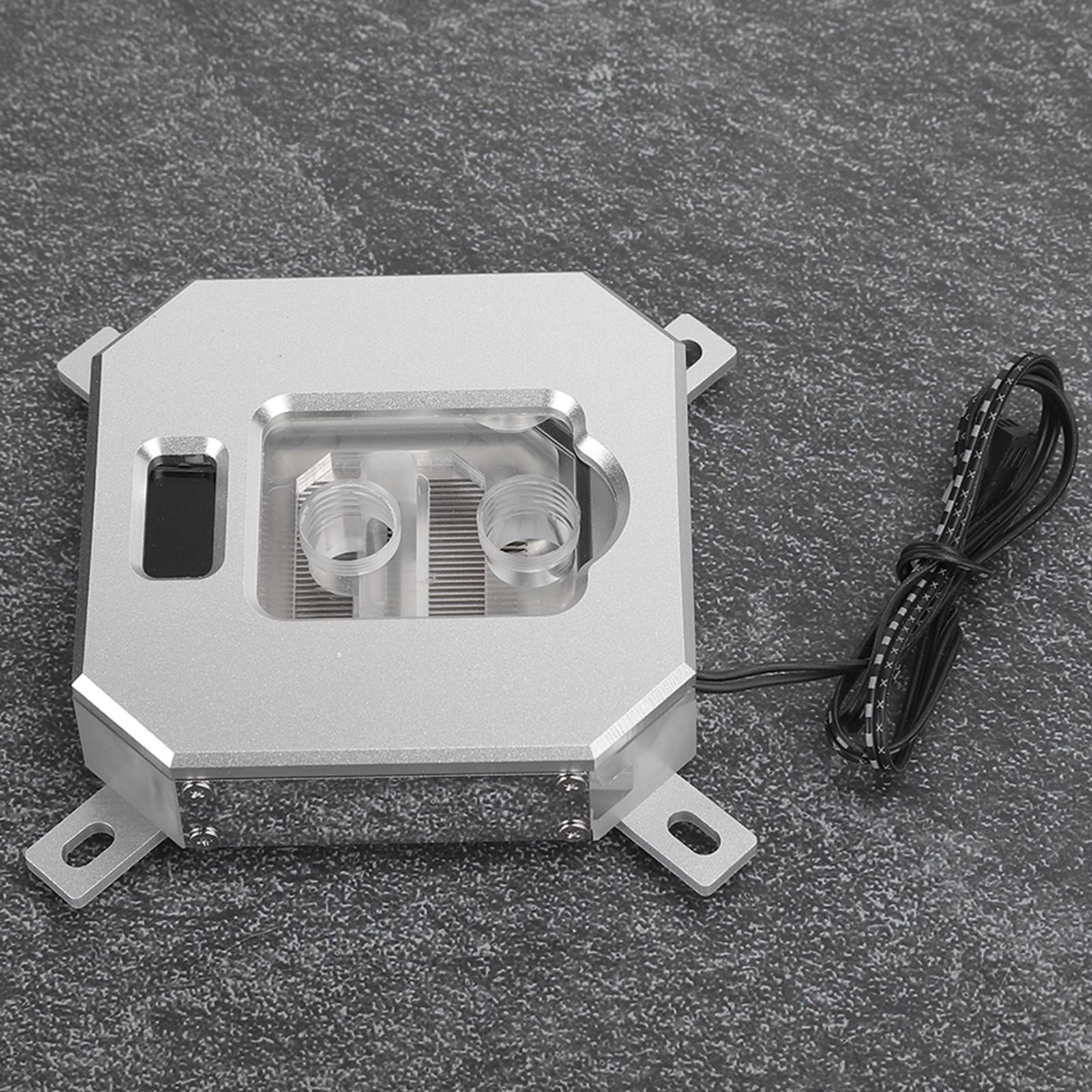 Bloque Enfriador de Agua Accesorio Eficiente para PC con Refrigeración de CPU para, Pantalla LCD RGB para 1150/1151/1155/1156, 1 Bloque Enfriador de Agua 1 Plano Posterior para Jugadores