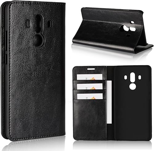 Icovercase Crazy Horse patrón funda de piel función de portafolios atril con ranura para tarjeta para Huawei