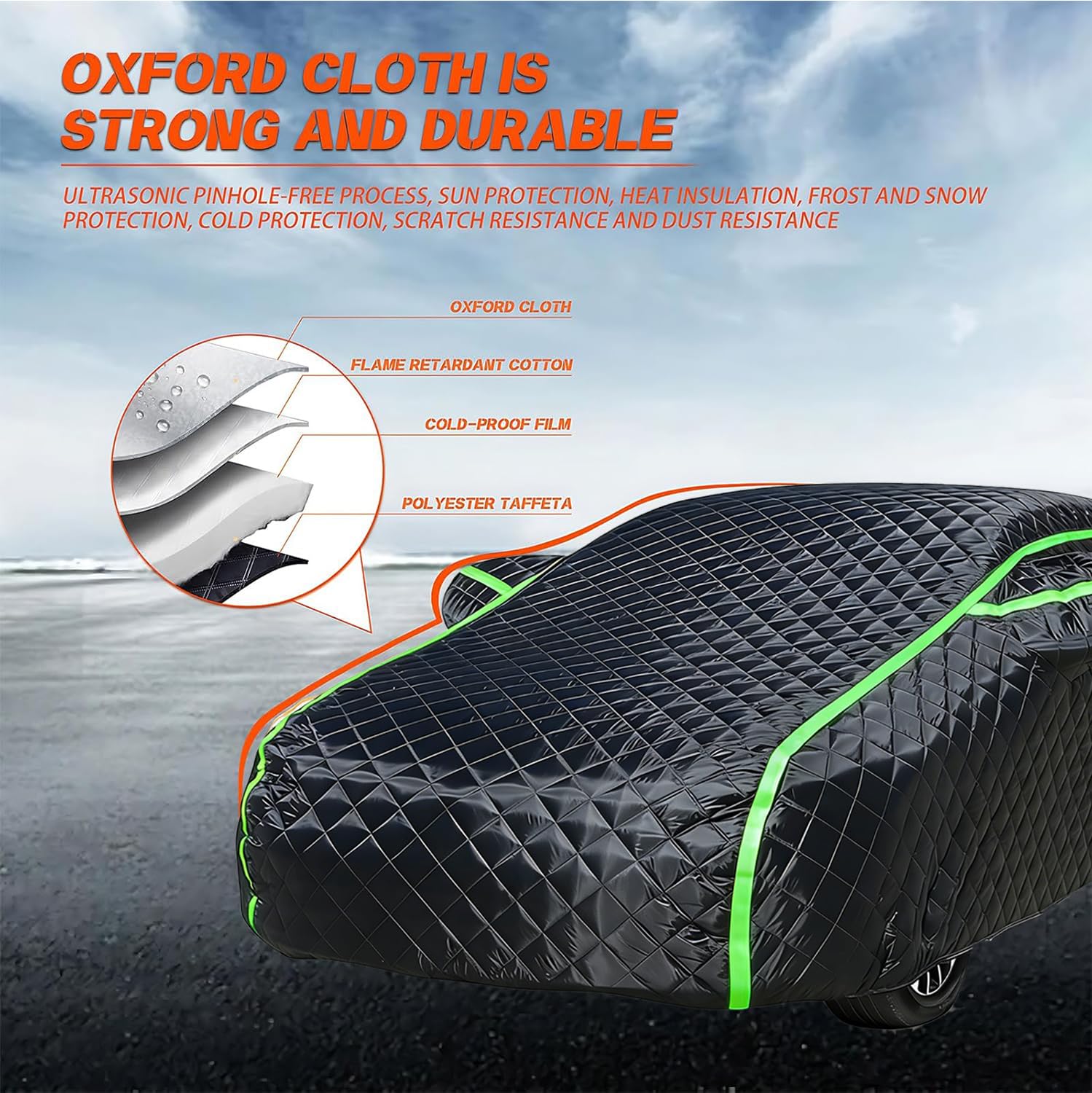 Funda Coche Exterior para BMW X3 G01 (2018), Funda Coche Antigranizo, Cubierta Protectora de Granizo, Resistente A La Nieve, A Los Rayos UV y A Las Heladas zw0313