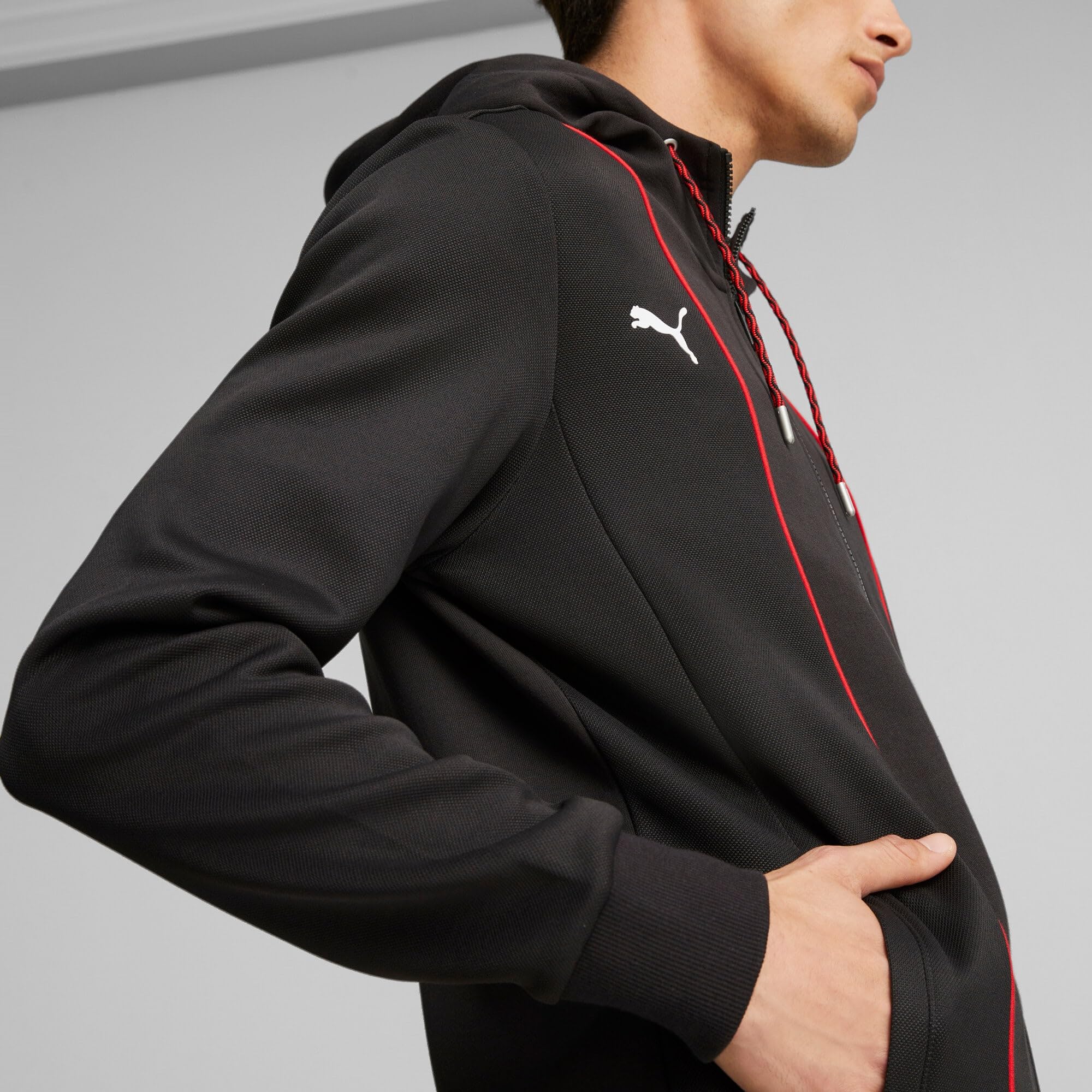 PUMA Veste de survêtement à Capuche Scuderia Ferrari Race M Black