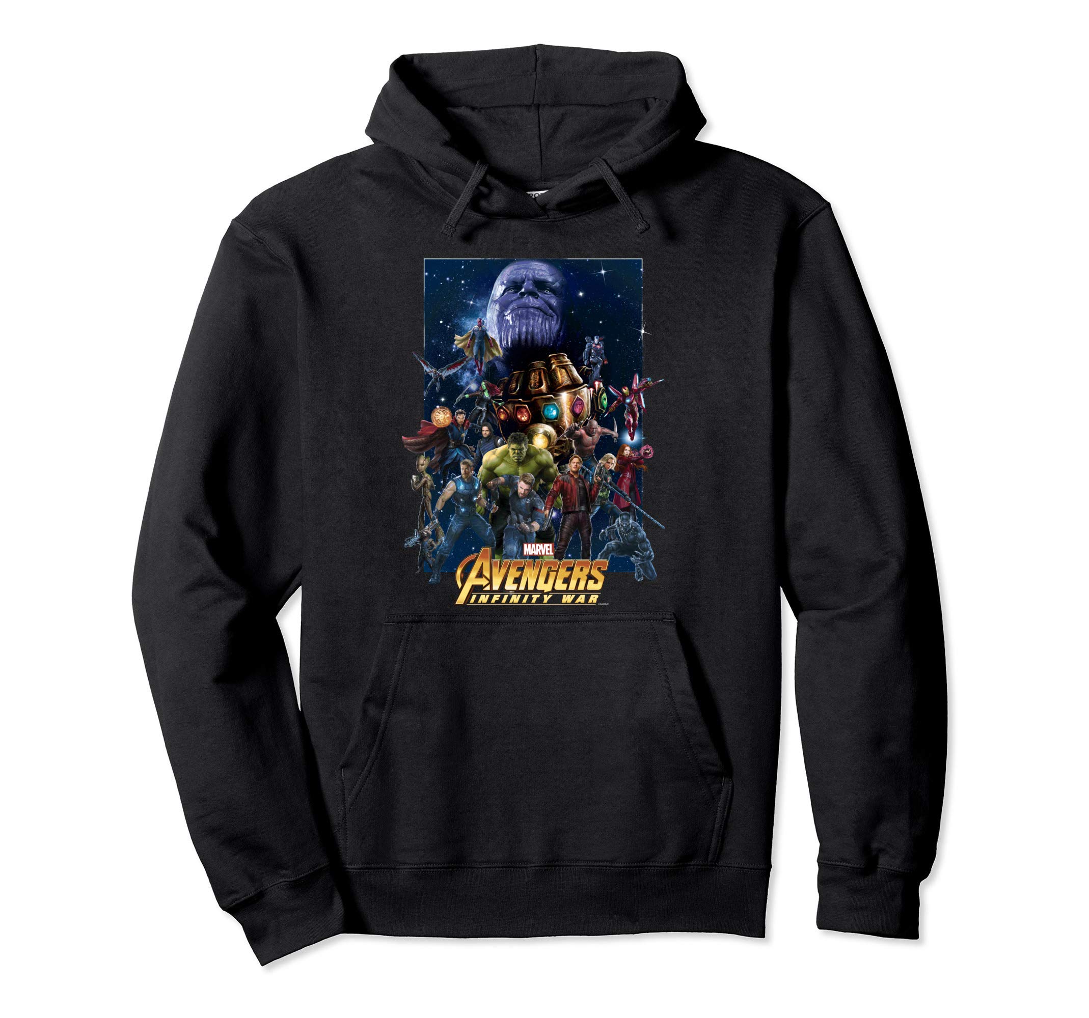 Marvel Avengers Infinity War Team Assemble Graphic Hoodie Pullover Hoodie