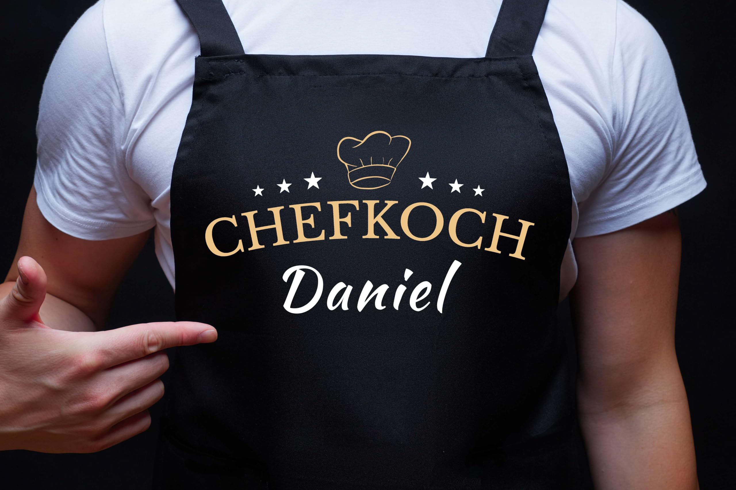 Kochschürze Herren Chefkoch Schürze Personalisiert für Männer Grillschürze