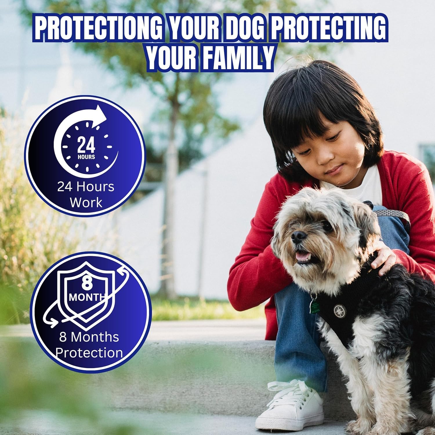 JD PRO | Adjustable Waterproof Flea & Tick Collar for Dogs – 8-Month Protection with Natural, Safe Ingredients | Adjustable, Safe, and Water-Resistant Dog Collar for All Breeds | (Pack of 1) 4
