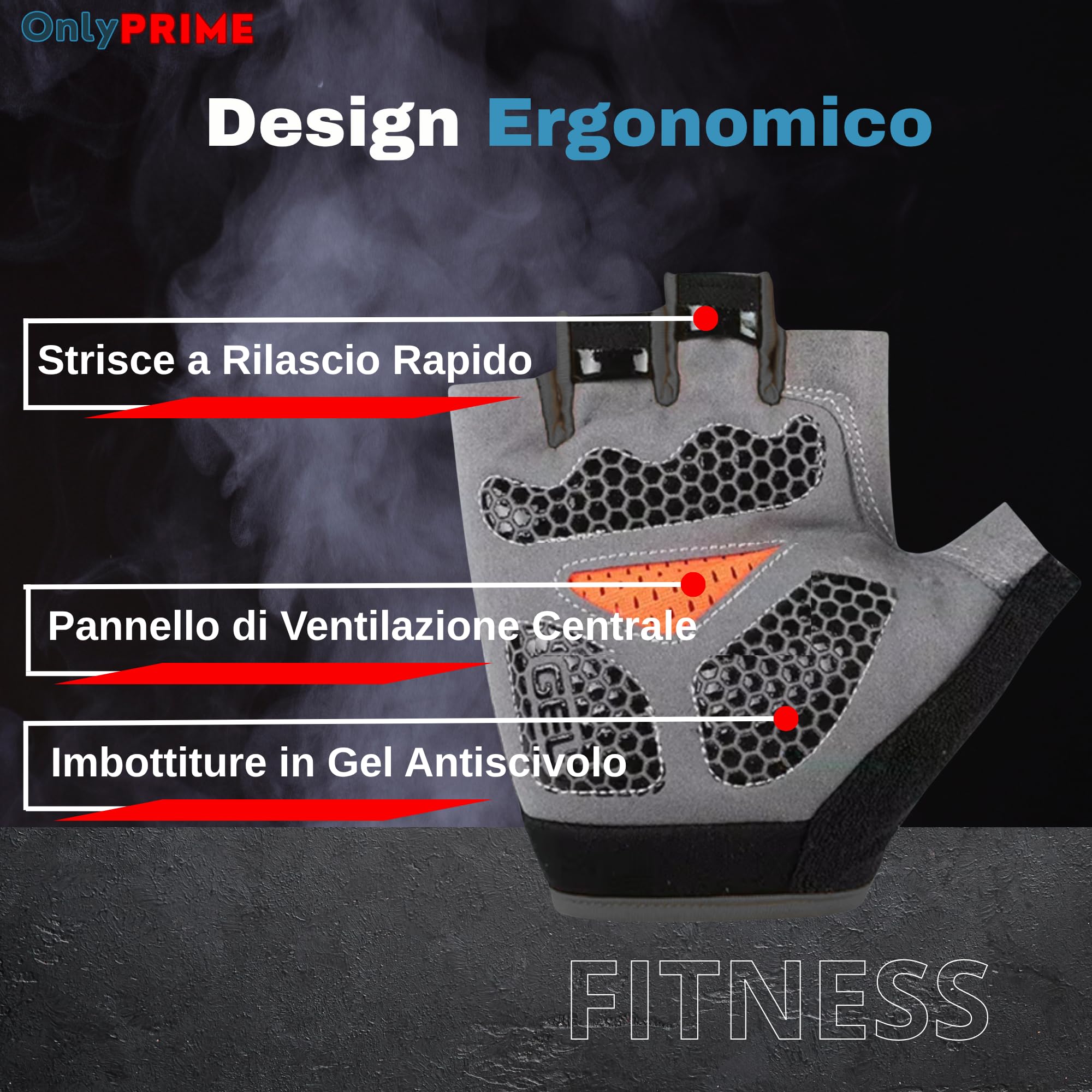 Guanti palestra Unisex con Gel Antiscivolo – Guanti para Palestra, Fitness y Pesas