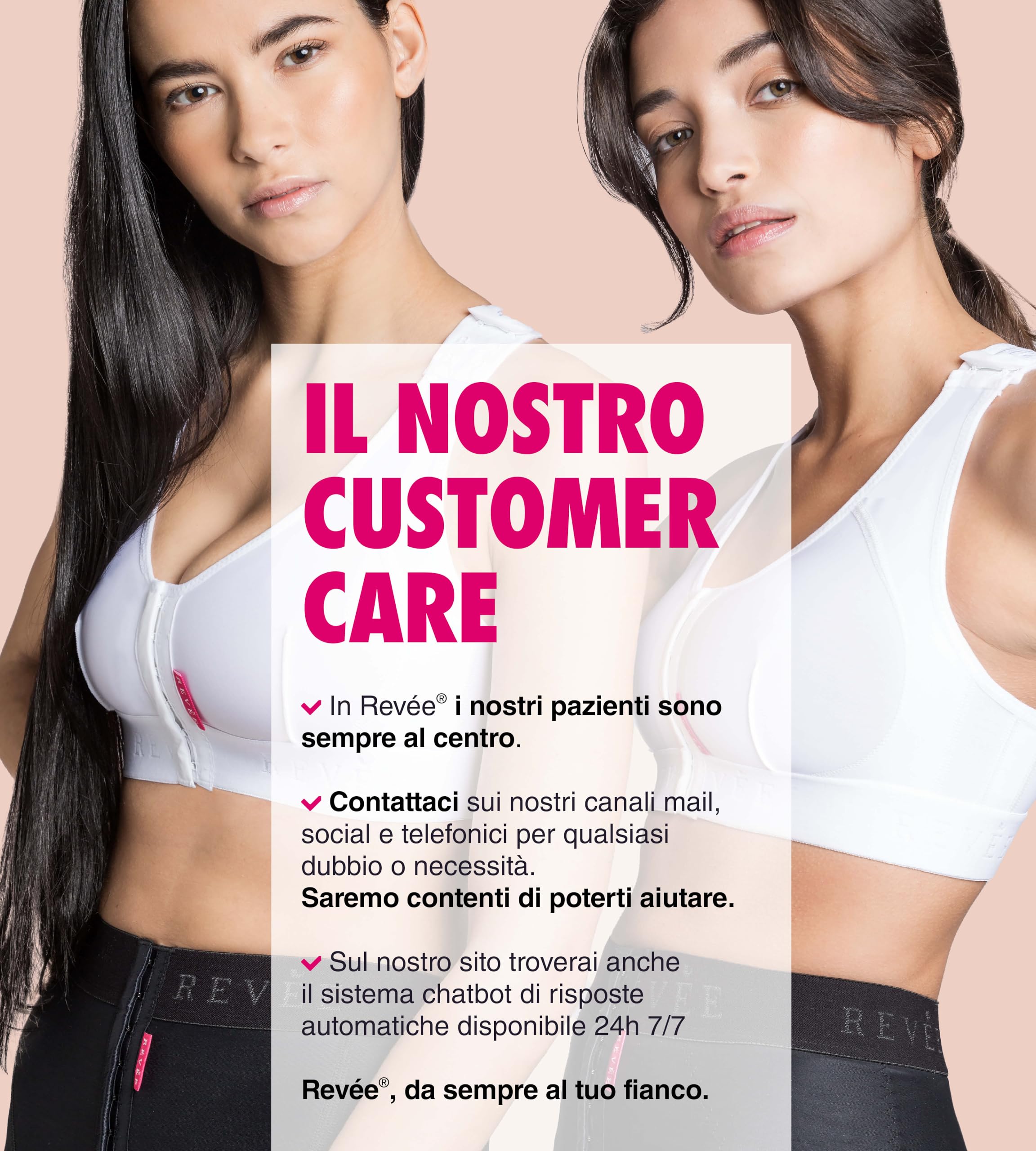 REVÉE Reggiseno Post-Operatorio per Mastoplastica Additiva, Riduttiva, Sostituzione Protesi, Mastopessi, Oncoplastica, Quadrantectomia - Bra Julie