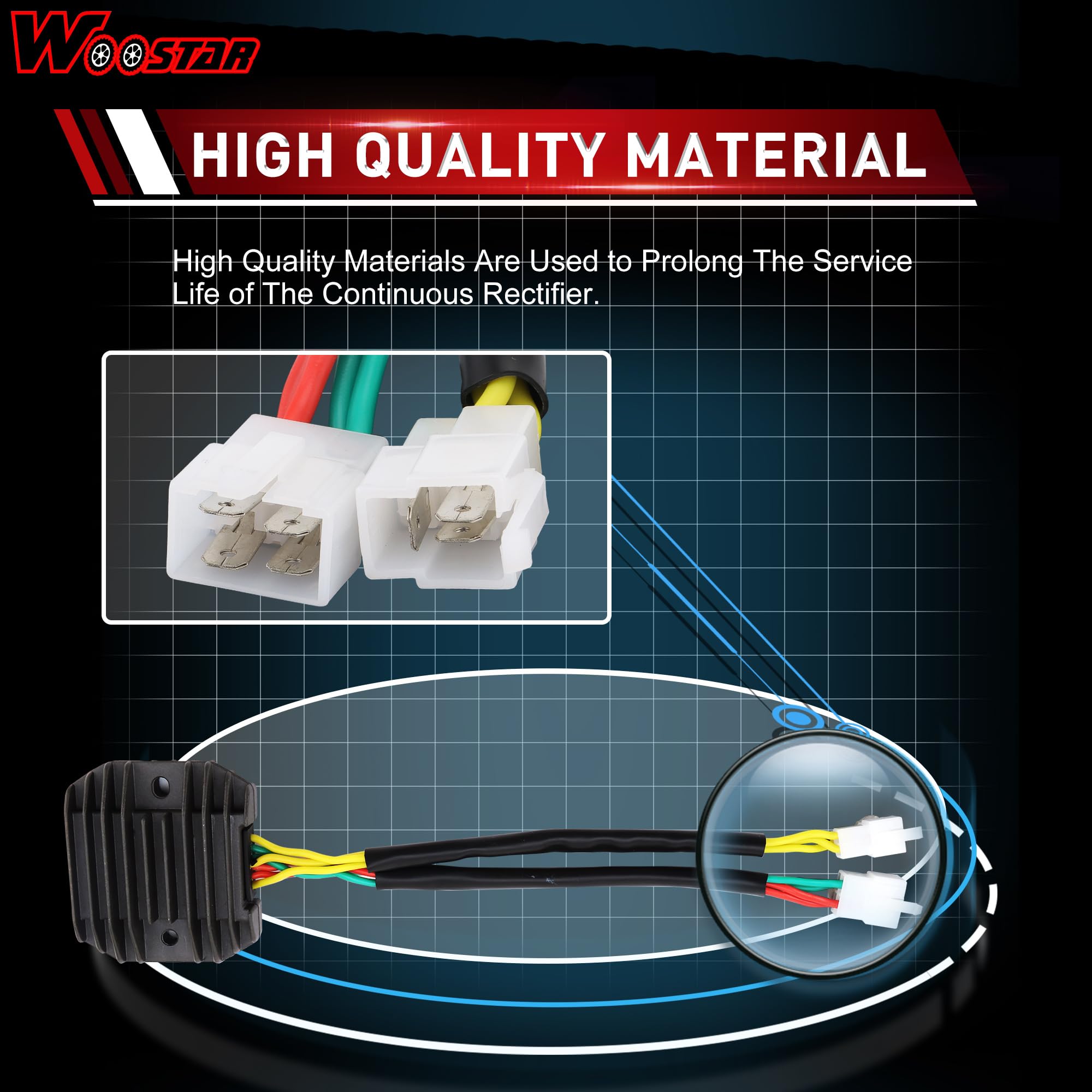 Motadin Voltage Regulator Rectifier For E-TON VIPER 90R (2000-2010