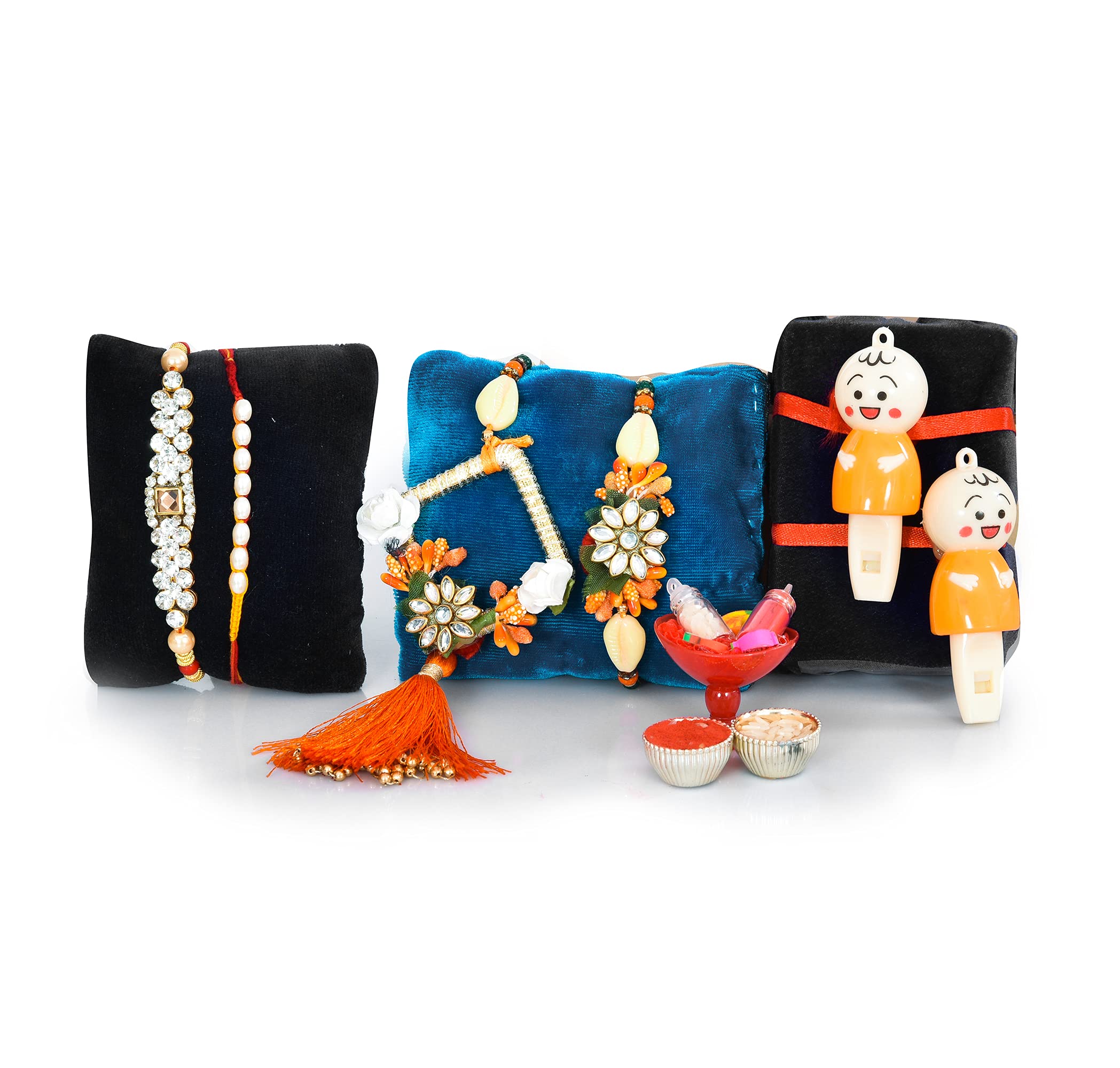 NUTRI MIRACLE Rakhi With Dry Fruits And Chocolate | Rakhi With Dry Fruits And Chocolates Gift | Return Gift For Raksha Bandhan | Rakhi Set For Bhaiya Bhabhi 1