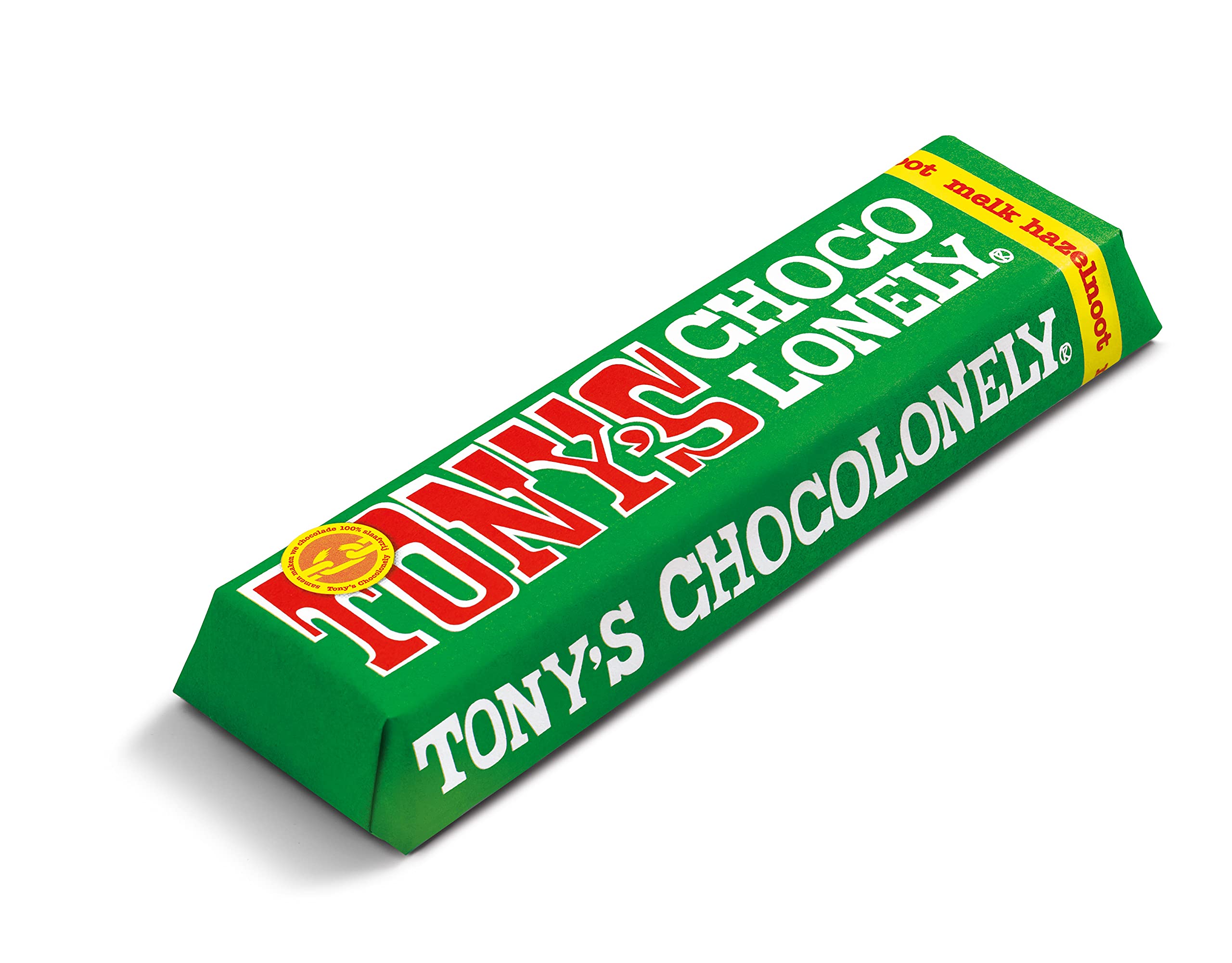 TONY'S CHOCOLONELY – Vollmilchschokolade Haselnuss 35x47 g Riegel - Fairtrade Schokoriegel mit Haselnussstückchen, ideal für unterwegs. Ohne Palmöl, hergestellt in Belgien