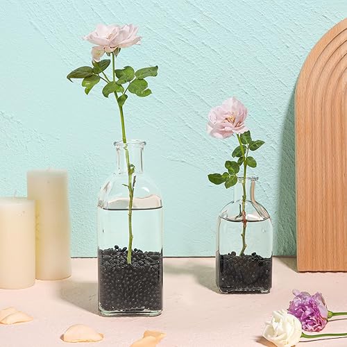 Miniatura 9 de T4U Chips de cristal de cuarzo triturado de piedra de 0.5 libras, grava pequeña decorativa a granel, mini piezas de rocas pulidas para manualidades,