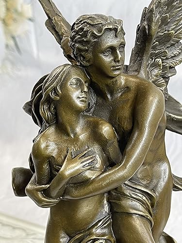 Miniatura 6 de Regalo Decoración Escultura de bronce de mármol AngelÊ Psyche and ErosÊ Figura de estatua nr