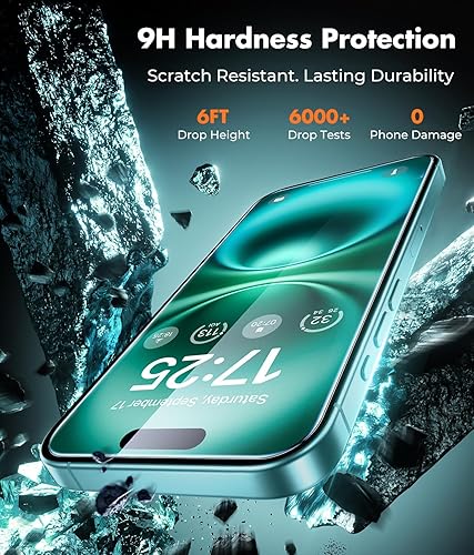 Miniatura 127 de UNBREAKcable Paquete de 3 protectores de pantalla para iPhone 12 / iPhone 12 Pro, vidrio templado doble inastillable [fácil instalación] [dureza 9H]