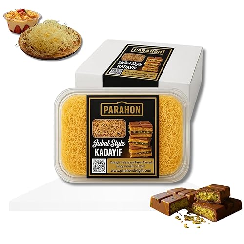 Miniatura 7 de Masa de fillo rallada Kataifi 17.6oz - Kadayif | Katafi | Katifi | Pastelería Kunafa - Relleno de chocolate de Dubai y postres de crema de pistacho
