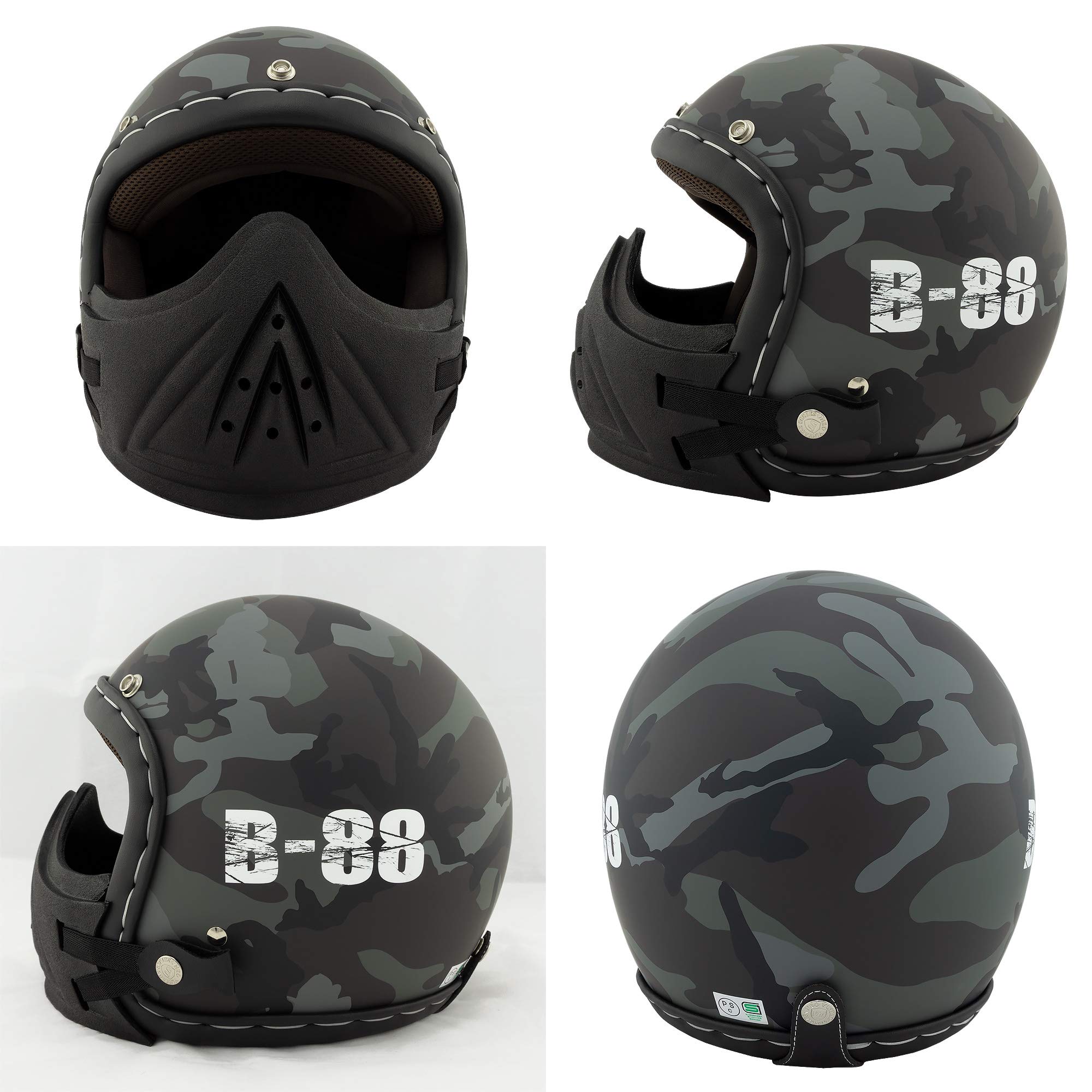 Amazon | NEO VINTAGE ARMY B-88 迷彩 ジェットヘルメット SG規格品 
