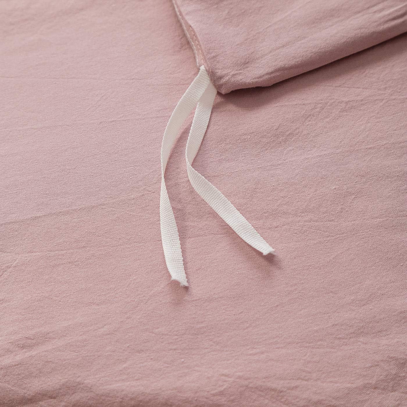 Buу 2 gеt 3 YuHeGuoJi 100% Washed Cotton Duvet Cover Set Queen Size Pink Bedding 3 Pcs Set 1 Farmhouse Blush Pink Comforter Cover with Zipper 2 Pillowcases Natural Wrinkled Hotel Quality Soft Breathable Durable