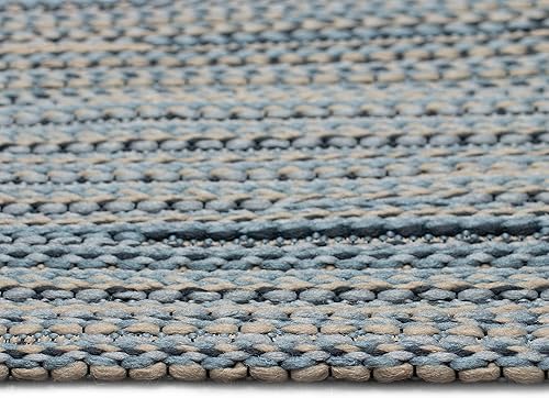 Miniatura 7 de Liora Manne Miranda - Alfombra de área de mezcla sintética para interiores y exteriores, de bajo perfil, diseño de rayas de transición, casual,