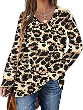 PLOKNRD Jumpers Women Casual Long Sleeve Oversized Sweaters Pullover V Neck Loose Lightweight Top Basic