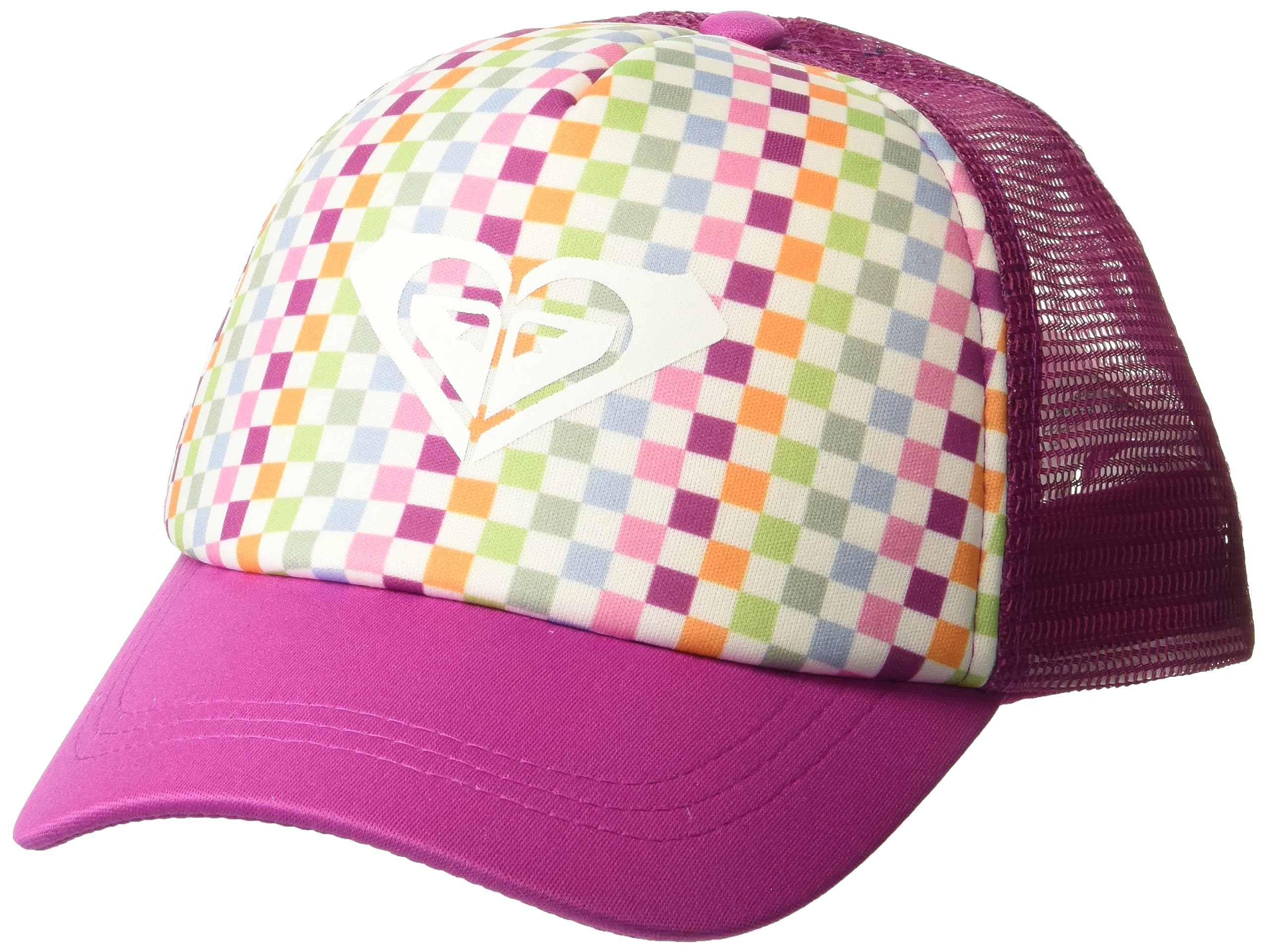 Girl's Sweet Emotions Trucker Hat – Adjustable Summer Cap with Mesh Back, Lightweight and Breathable