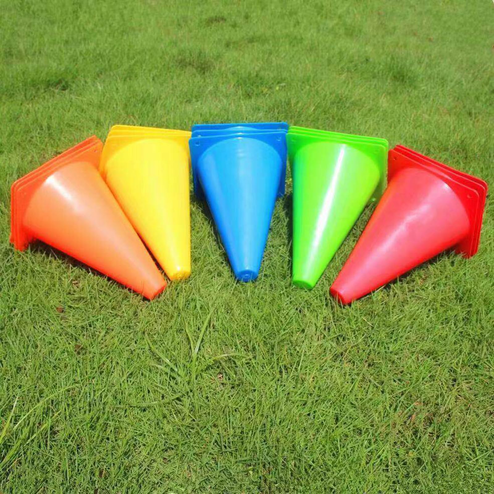 Cinesini per Allenamento Calcio,Cono di Traffico in Plastica,Coni da Allenamento per Calcio,Coni di Segnalazione,Multiuso,Flessibile,per Allenamento Calcio,attività,Gioco,Addestramento